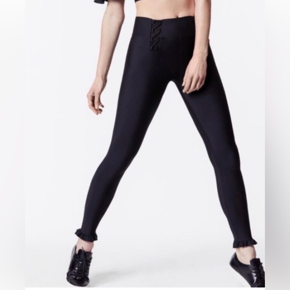 Carbon38 Pants - Carbon38 Black High-Waist Active Leggings